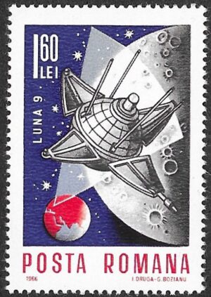 Romania. 1966 Space Projects. 1.60L. MNH. Mi2511