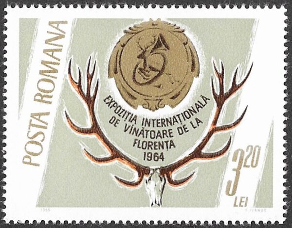 Romania. 1965 Game Animals and Trophies. 3.20L. MNH. Mi2464