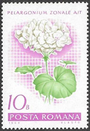 Romania. 1968 Flowers - Geraniums. 10B. MNH. Mi 2686