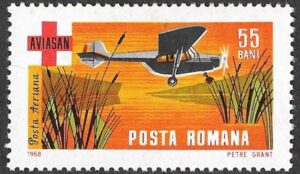 Romania. 1968 Airmail - Aviasan Rescue Service. 55B. MNH. Mi 2663