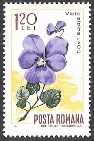Romania. 1967 Mountain Flora. 1.20L. MNH. Mi2597