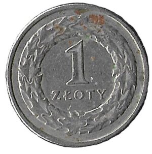 Poland. 1995. 1 Zloty. Copper-Nickel. 5.00g. VF. C396. RI.3