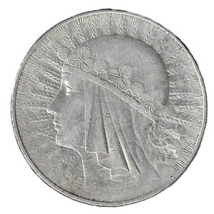 Poland. 1932. 10 Zlotys Polonia; Trial Strike. Silver (.750). 21.89g. XF. C398. RI.94