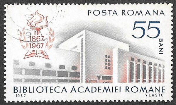Romania. 1967 The 100th Anniversary of the Romanian Academy Library. 55B. Cancelled. Mi 2619