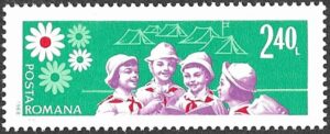 Romania. 1968 Youth Organization "Pioneers". 2.40L. MNH. Mi 2682
