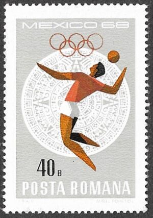 Romania. 1968 Olympic Games - Mexico City, Mexico. 40B. MNH. Mi 2699