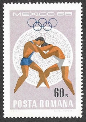 Romania. 1968 Olympic Games - Mexico City, Mexico. 60B. MNH. Mi 2701