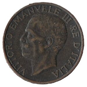Italy. 1927. 10 Centesimi - Victor Emmanuel III. 5.42g. Copper. XF. C520. RI.3