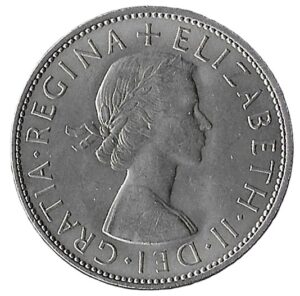United Kingdom. 1967. ½ Crown - Elizabeth II 1st portrait. 14.27g. Copper-Nickel. XF. C465. RI.4