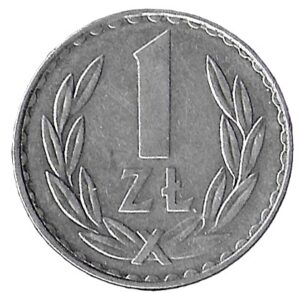 Poland. 1977. 1 Zloty large type. 2.10g. Aluminium. XF. C510. RI.4