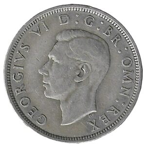 United Kingdom. 1942. ½ Crown - George VI 1st type. 14.03g. Silver (.500). XF. C460. RI.5