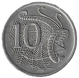 Australia. 1978. 10 Cents - Elizabeth II 2nd Portrait. 5.63g. Copper-Nickel. XF. C491. RI.3