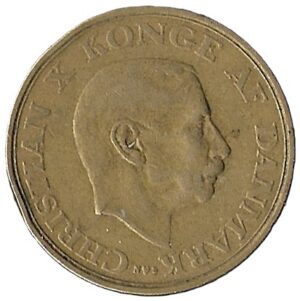 Denmark. 1942. 1 Krone - Christian X. 6.33g. Aluminium Bronze. VF. C503. RI.7