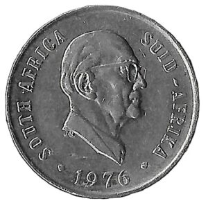 South Africa. 1976. 10 Cents Jacobus J. Fouché. 3.96g. Nickel. XF. C516. RI.8