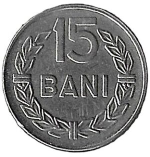 Romania. 1966. 15 Bani. 2.83g. Nickel. Au. C483. RI.4