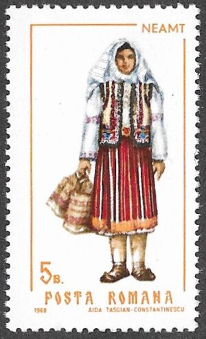 Romania. 1968 Folk Costumes. 5B. MNH. Mi 2732
