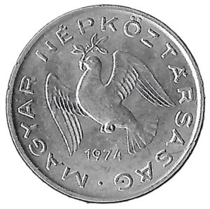 Hungary. 1974. 10 Fillér. 0.66g. Aluminium. XF. C547. RI.4