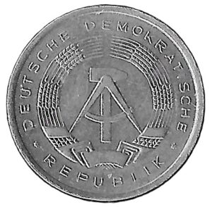 East Germany. 1977. 1 Pfennig. 0.71g. Aluminium. XF. C553. RI.3