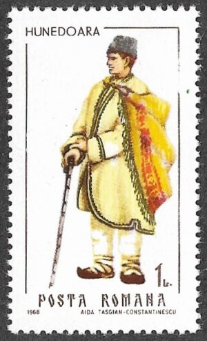 Romania. 1968 Folk Costumes. 1L. MNH. Mi 2735