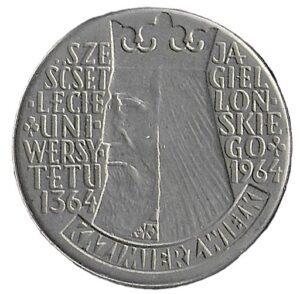 Poland. 1964. 10 Zlotys Kazimierz Wielki Legends incuse. 12.87g. Copper-Nickel. XF. C590. RI.12