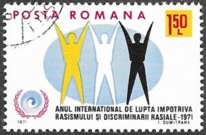 Romania. 1971 International Year for Action to Combat Racism. 1.50L. Cancelled. Mi 2907