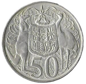 Australia. 1966. 50 Cents - Elizabeth II 2nd Portrait. 12.86g. Silver (.800). XF. C585. RI.7