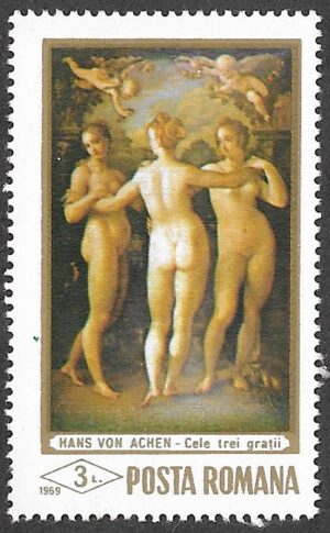 Romania. 1969 Nudes. 3L. MNH. Mi 2760