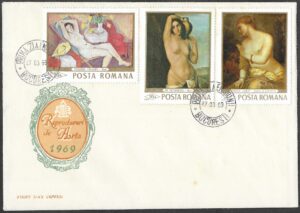 Romania. 1969 Nudes. Cancelled. FDC. Mi 2755-2757