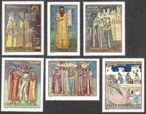 Romania. 1970 Frescoeso. MNH. Mi 2856-2861