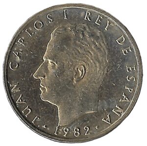 Spain. 1982. 100 Pesetas - Juan Carlos I. 9.25g. Aluminium-Bronze. Au. C616. RI.3