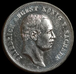 Germany. Saxony. 1911. 3 Mark - Frederick August III. 16.69g. Silver .900. Au. C654. RI.18
