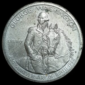 USA. 1982. ½ Dollar George Washington. S. 12.62g. Silver .900. Unc. C706. RI.8