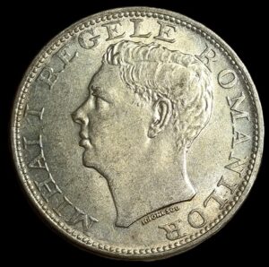 Romania. 1944. 500 Lei - Mihai I. 12.36g. Silver .700. XF. C716. RI.9