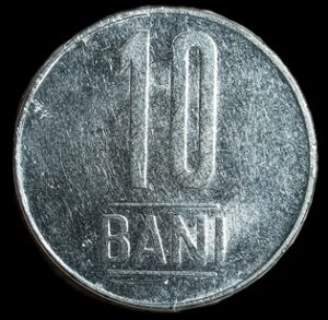 Romania. 2007. 10 Bani Eagle without crown. 4.04g. Nickel Plated Steel. VF. C719. RI.3