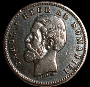 Romania. 1882. 2 Bani - Carol I. 1.91g. Copper. XF. C737. RI.30