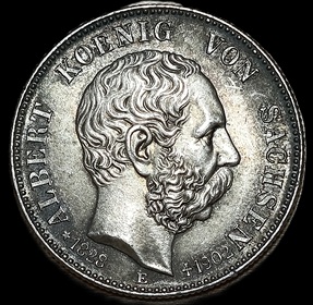 German states. Saxony. 1902. 2 Marks - Albert Death of King Albert. 11.16g. Silver .900. Unc. C743. RI.54