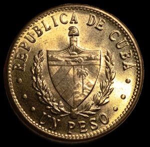 Cuba. 1986. 1 Peso. Brass. 6.12g. Unc. C761. RI.5