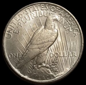 USA. 1922. 1 Dollar "Peace Dollar". Silver .900. 26.73g. Unc. C763. RI.3