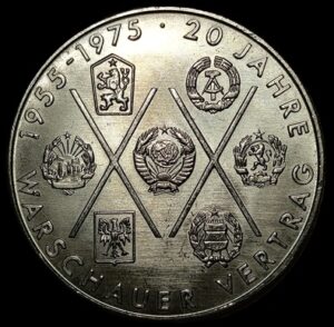 East Germany. 1975. 10 Mark The Warsaw Pact. Copper-Nickel. 12g. Unc. C751. RI.10
