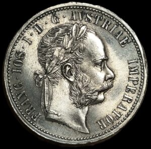 Austria. 1872. 1 Florin - Francis Joseph I. Silver .900. 12.33g. Au. C783. RI.8