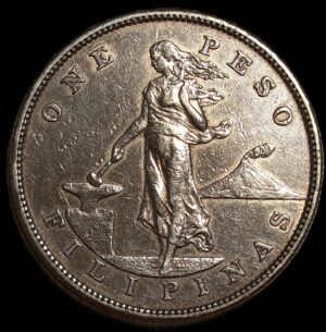 Philippines. 1903. 1 Peso Large type. Silver .900. 26.90g. Unc. C764. RI.20