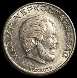 Hungary. 1971. 5 Forint Lajos Kossuth; large issue. Nickel. 5.77g. XF. C767. RI.5