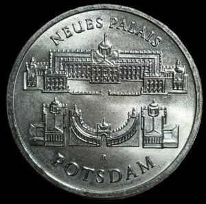 East Germany. 1986. 5 Mark New Palace of Potsdam. Nickel Brass. 9.58g. Unc. C778. RI.23