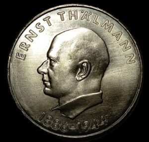 East Germany. 1971. 20 Mark 85th Birthday of Ernst Thälmann. Copper-Nickel. 14.98g. Au. C749. RI.8