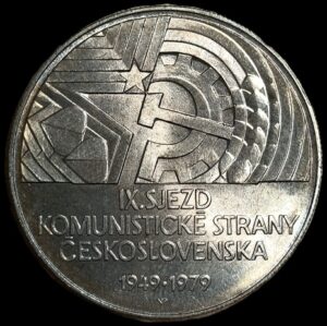 Czechoslovakia. 1979. 50 Korun Communist Party Congress. Silver .700. 13.01g. Unc. C786. RI.34