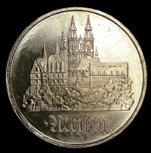 East Germany. 1972. 5 Mark City of Meißen. Nickel-Brass. 9.64g. Unc. C754. RI.8