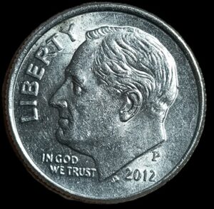 USA. 1997. 1 Dime "Roosevelt Dime" 2.28g. Copper Nickel. Unc. C802. RI.2