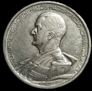 Hungary. 1939. 5 Pengő - Miklós Horthy Birthday. 24.92g. Silver .640. Unc. C824. RI.17