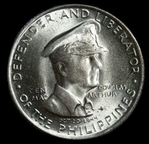 Philippines. 1947. 50 Centavos Douglas MacArthur. 10.07g. Silver .750. Unc. C814. RI.17