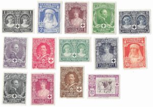 Spain. 1926. Pro Cruz Roja Española. Complete Set. EDIFIL 325–338. Mixed Mint Condition. S285
